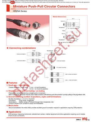 HR25A-7J-4S datasheet  